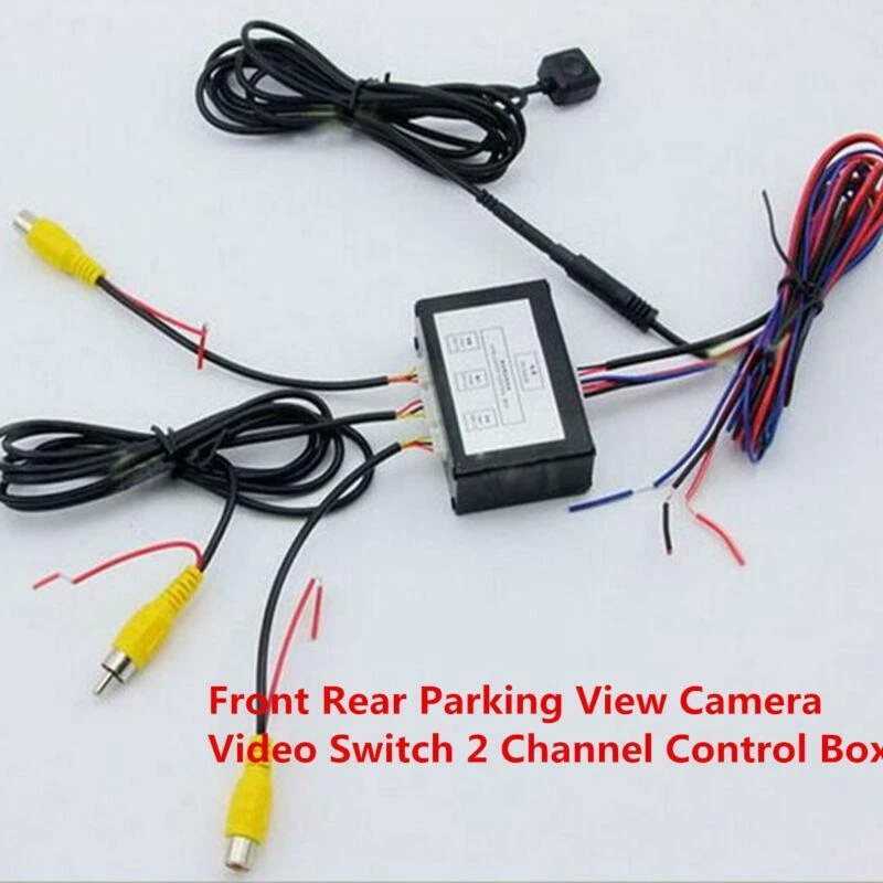 Car Front Rear Parking View Camera Switch 2 Channel Control Box Converter Pretty - Image 2 of 4