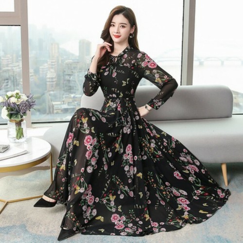 New Womens Long Sleeve Shivering Maxi 