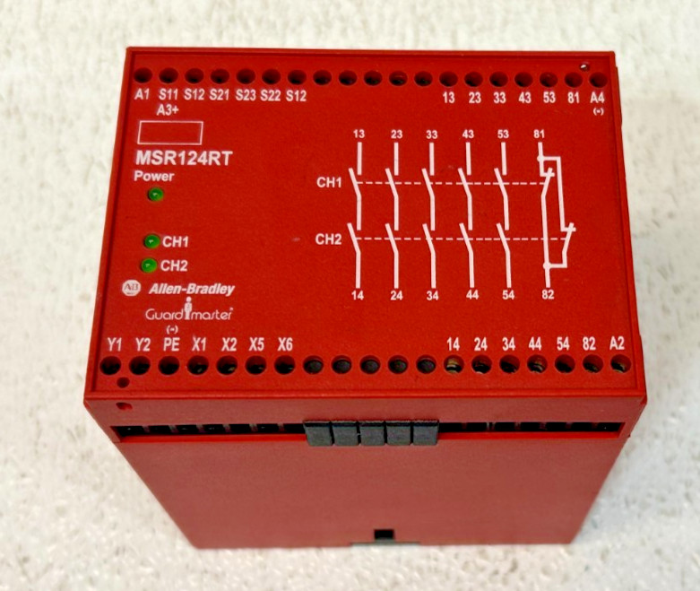 Allen-Bradley MSR124RT Guardmaster 440R-G23110 Safety Relay SER A N300