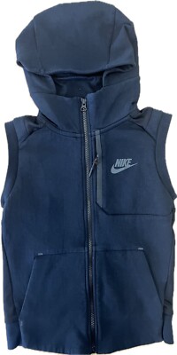 Nike Jungen Tech Pack ärmellos Reißverschluss Hoodie schwarz Small Alter 8-10 Jahre