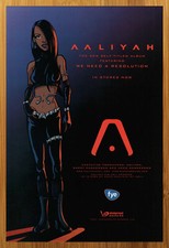 2001 Aaliyah Self-Titled Album/CD Promo Print...