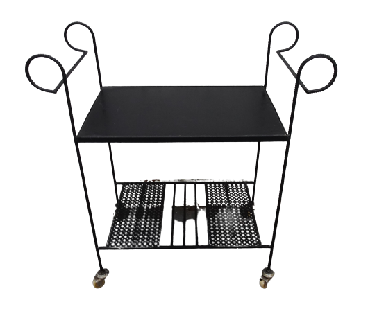 マシューマテゴ Mategot Trolleyヴィンテージ ペリアン プルーヴェ VINTAGE PERFORATED METAL MATHIEU MATEGOT STYLE FRENCH TROLLEY