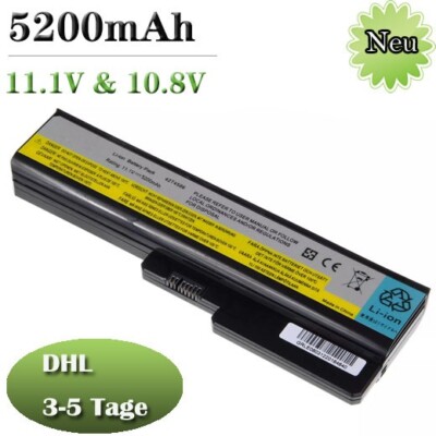  Akku Für Lenovo 3000 G430 G450 G530 G550 G555 Series L08S6Y02 L08L6Y02 42T4725