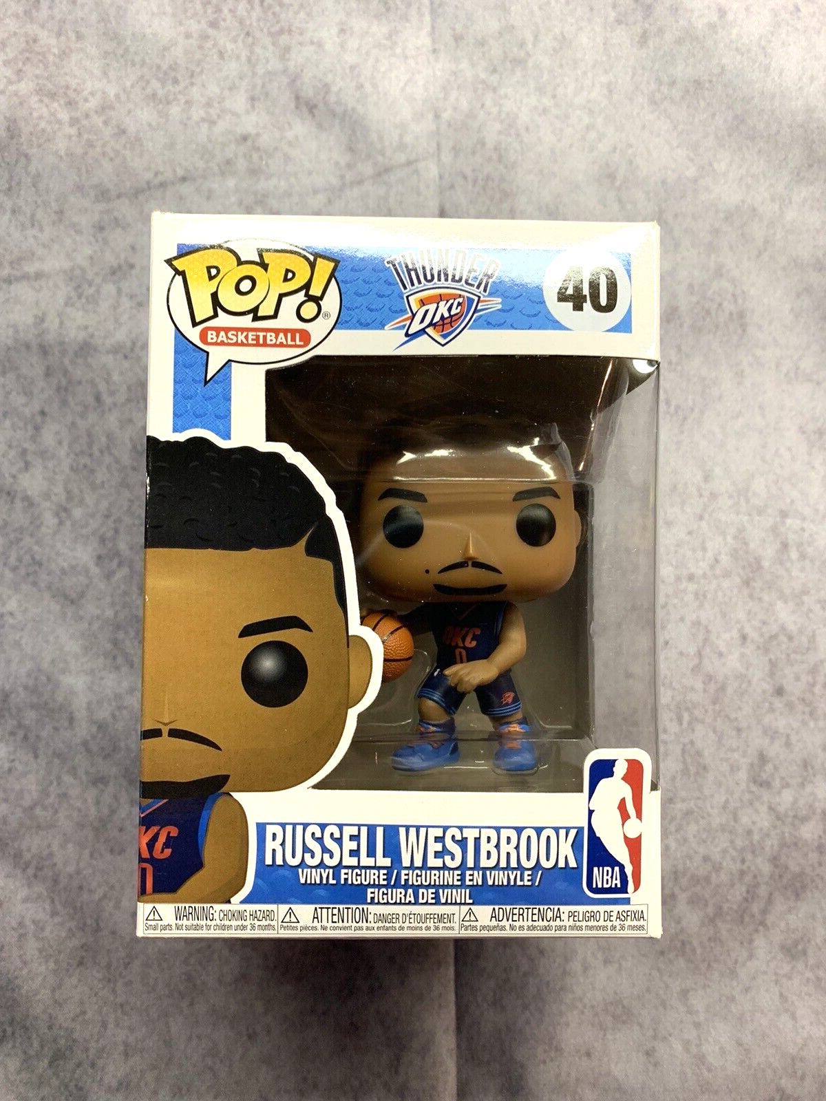 Funko Pop! Nba Russell Westbrook #40 Abovedado Okc Thunder Bóveda