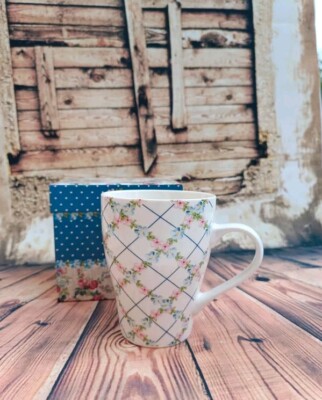 Kaffeetasse Teeblumen Kaffeetasse aus Keramik, Milch, Wasser, Kräutertee Villa D'este