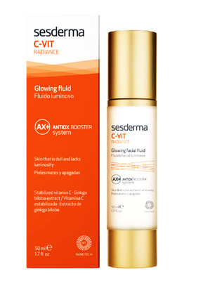 Sesderma C-Vit Radiance Glowing Fluid Antiox Booster System stabilisiert Vita...