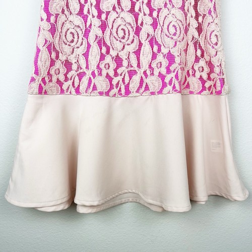 Ted Baker ärmelloses Kleid Blumen Spitze Überzug Mädchen Größe 12 Frühling Ostern - Bild 11 von 11