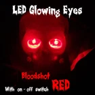 LED GLOWING EYES HALLOWEEN RED 5MM 9V ON/OFF SWITCH