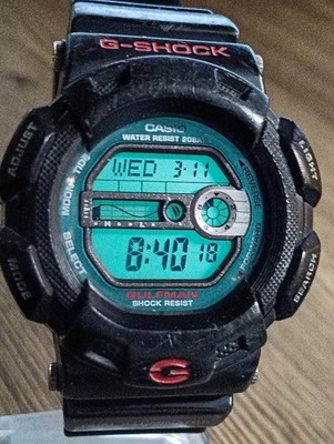 CASIO G-SHOCK GULFMAN G-9100 men Quartz Black Watch Japan - Rank C