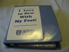 Viking Husqvarna I Love To Sew With My Feet Embroidery Example Plates Notebook