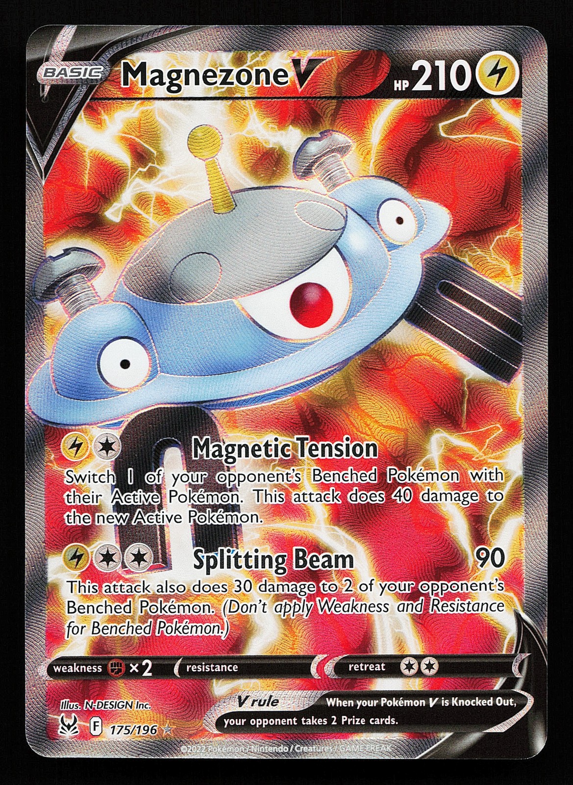 Magnezone V 175/196 Ultra Rare Lost Origin Pokémon Card