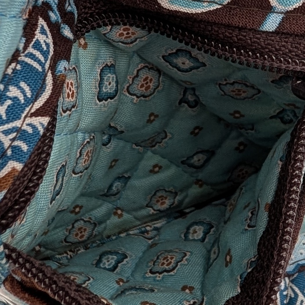 VERA BRADLEY Trifold Pocket Wallet Java Blue Patt… - image 5