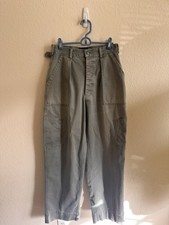 1950s USAF Mechanics Utility Pants Cotton Vtg Baggy Military Cargo 29x30L