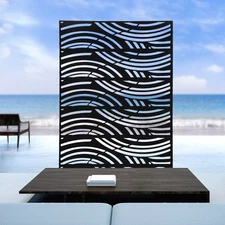 Outdoor Privacy Screens Panels Patio Metal Privacy Fence 6x Panel 3.7Ft 6Ft Tall