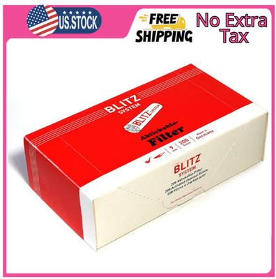200 pcs BLITZ System Smoking pipe FILTERS made in Germany - 9mm Black