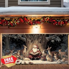 ANNA QUEEN Santa Animals Garage Banner 6x13' #6
