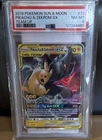 Pokémon Pikachu & Zekrom GX 33/181 Sm-Team Up Holo Ultra Rare PSA 8 English