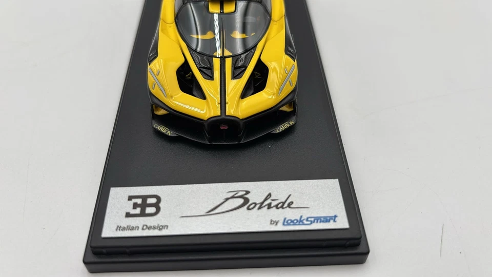  LS528D Looksmart Bugatti Bolide Jaune Molsheim 1/43 - Immagine 3 di 4