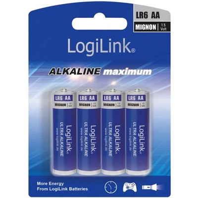 3-40x LogiLink Alkaline Batterie ''Ultra Power'', Mignon (AA/LR6) SPARE BIS ZU 64%