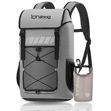 Roll Top Waterproof Backpack Floating Dry Backpack Waterproof, Dry 45L Gray