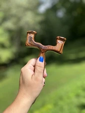 Custom Handmade Hunting Slingshot Laminate Wood Slingshot 5 1/2” NEW