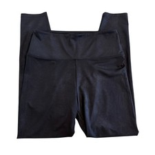 Simply Vera Wang Black Shimmer Leggings Womens Medium High Rise Stretch