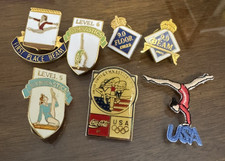 Vintage Gymnastics Lapel Hat Enamel Pins Assorted Collection