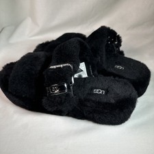 Ugg Fuzzy Sandal Fuzz Yeah Slides Sandal Shoes Black Size 9 Women  s