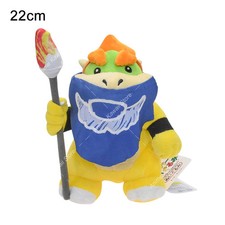 New Super Mario Plush Brush Bowser Jr. JR Koopa Cuddly Stuffed Toy Soft Doll