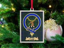 Caw Clan Scottish Tartan Ornament