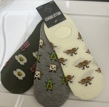 Women's Breakfast 3pk Liner Socks 4-10 SEE DEAL  