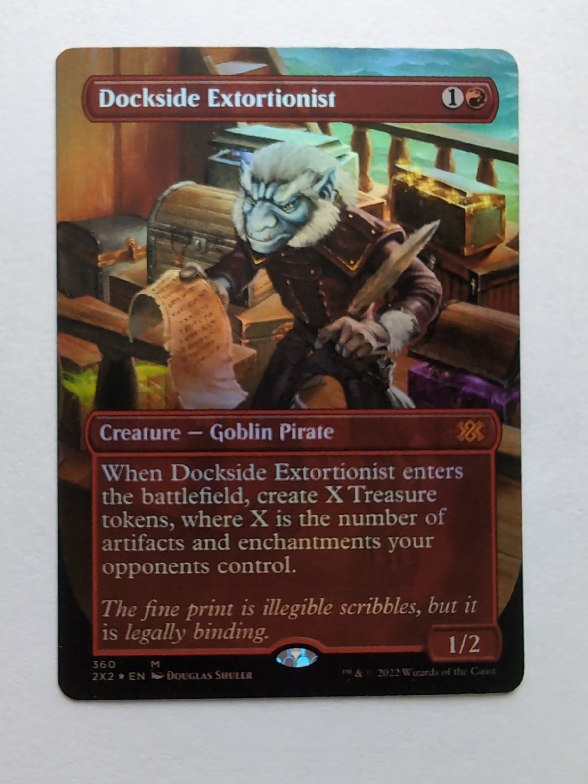 MTG Dockside Extortionist (2X2) Double Masters 2022 Borderless Foil Mythic 360