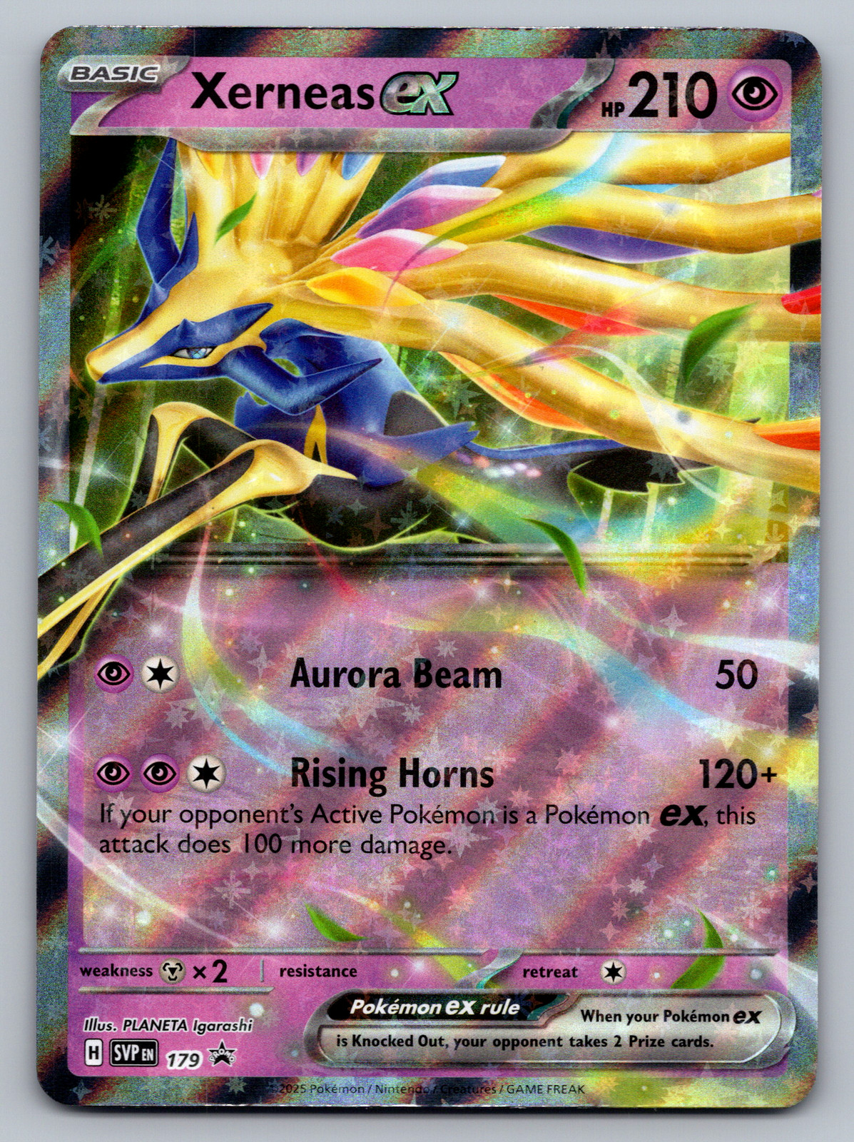 Xerneas ex Pokemon Scarlet & Violet SVP 179 Holo Black Star Promo NM