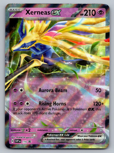 Xerneas ex Pokemon Scarlet & Violet SVP 179 Holo Black Star Promo NM