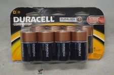 DURACELL D/8 8-Pack Batteries *New Unused*