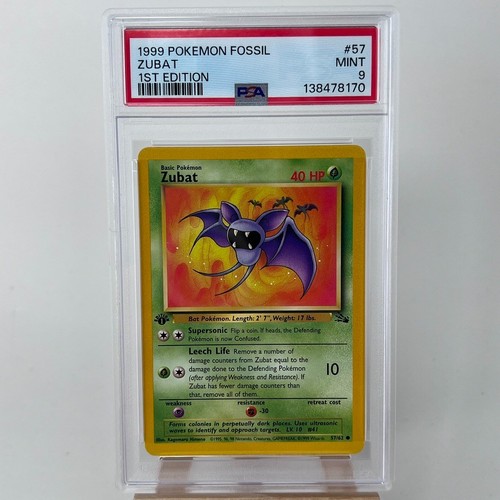 Zubat (1st Edition) graded PSA 9 for sale on eBay