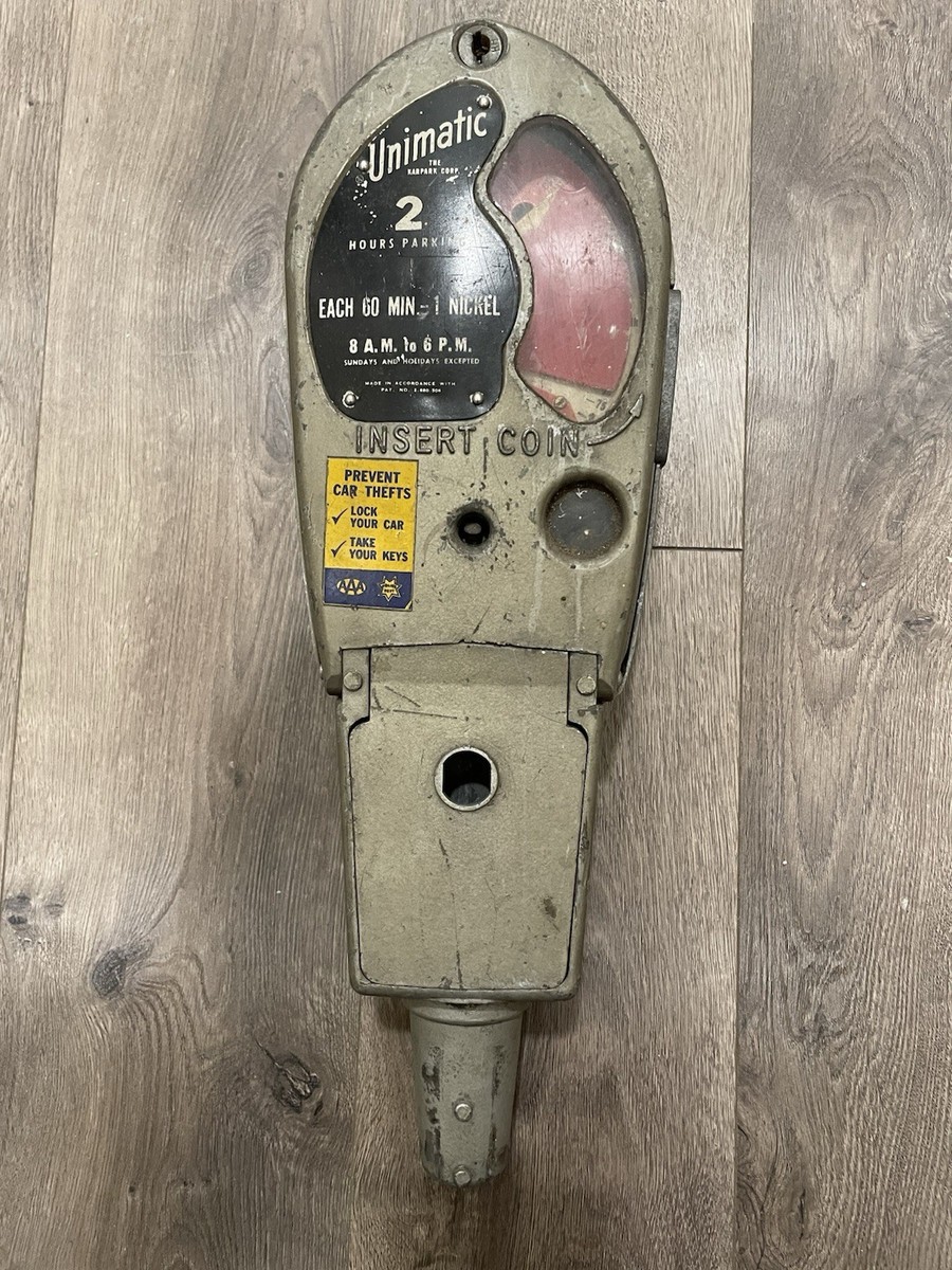 Vintage Unimatic Parking Meter 1950s Karpark - For Repair Garage