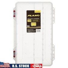 Large Clear Tackle Box Organizer Adjustable Compartments Fishing Craft Storage