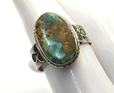 Navajo Possible Old Pawn Royston Turquoise & Sterling Silver Ring