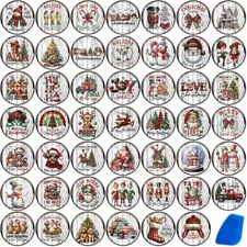 48 Sheets Vintage Christmas Rub On Transfers for Crafts, Rub On Transfers Christ