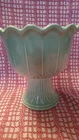 Vintage Red Wing Pottery #834  Spring Green Tulip 6" Planter Or Candy Beautiful!
