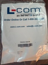 L-Com TRG502-C6B-5M M12 D-Code Ethernet Cable 5M IP67 4-Pin Sensor Cable