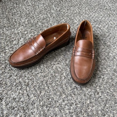Mephisto Spinnaker Cap Vert Slip On Loafers Shoe  Brown Leather Mens US 11