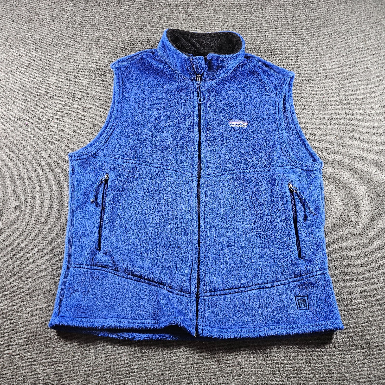 Vintage Patagonia Fleece Vest Mens Large Windproof Zip Made in USA 90s