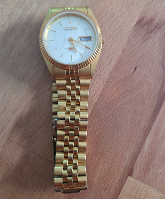 Citizen Automatic Herrenuhr   21 Jewels   goldfarben   Vintage