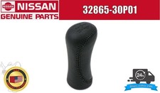 Nissan 300ZX Fairlady Z Z32 90-96 Echt Schwarz Leder Schaltknauf 32865-30P01