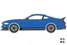 Diecast 1/64 2021 Ford Mustang Mach 1 Blue Black Stripe GreenLight