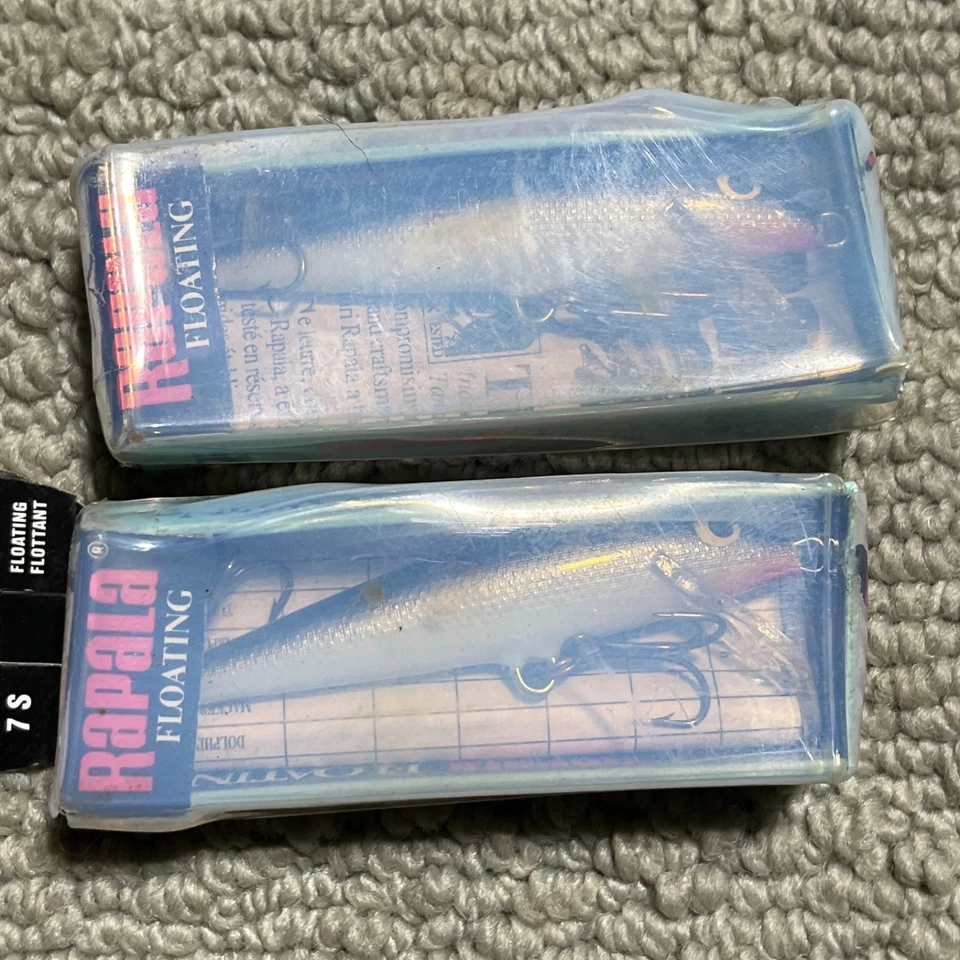 Señuelo de pesca flotante original Rapala F-7S 7 cm 2,7 pulgadas 4 g 1/8 oz plateado - juego de 2 Foto 2 de 4