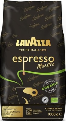 Lavazza Espresso Maestro Kaffeebohnen 1 kg Intensität 9/10 mit Noten von getrockneten