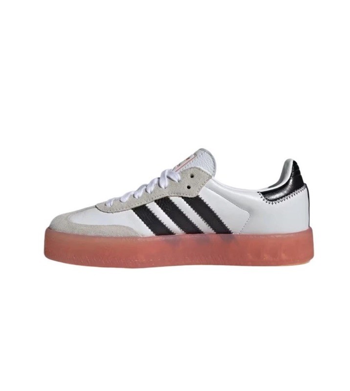 *RARE Adidas Samba Originals Sambae Black White Pink Gum Shoes (JI3072) Sz 9 image 2